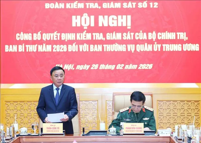 Politbiro Umumkan Rencana Inspeksi dan Pengawasan Komisi Militer Pusat 2026