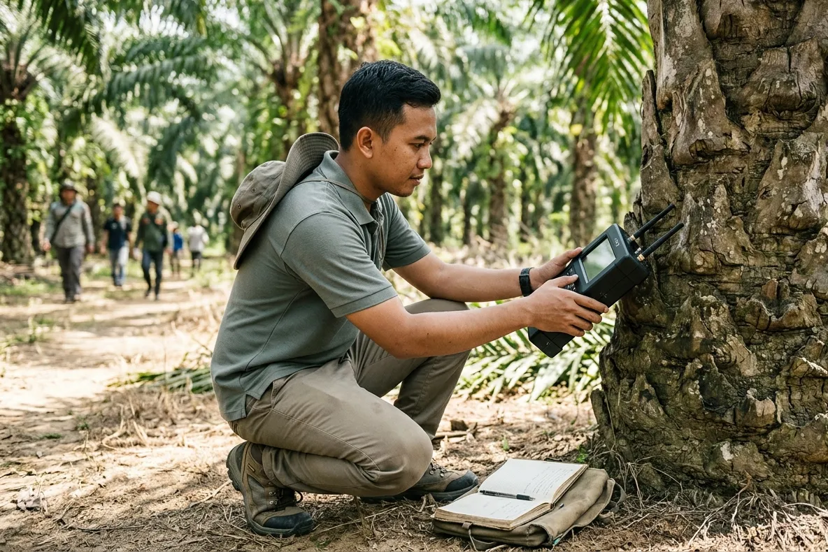 Deteksi Infeksi Ganoderma pada Kelapa Sawit Melalui Teknologi Radar SIL