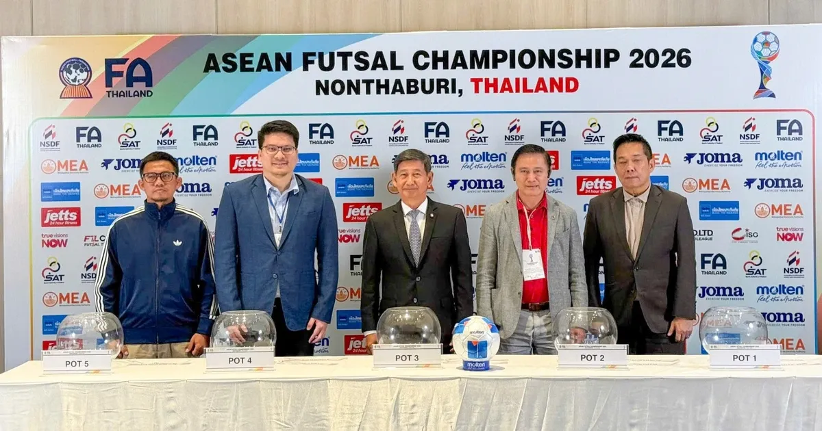 Vietnam dan Thailand Kembali Segrup di Kejuaraan Futsal Asia Tenggara 2026