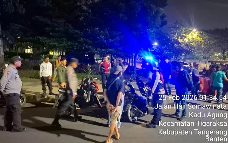 Polresta Tangerang Bubarkan Aksi Balap Lari di Alun-Alun Tigaraksa