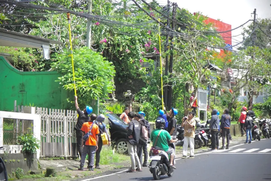 Penataan Jaringan Kabel di Bangli Dimulai untuk Ciptakan Lingkungan Tertib
