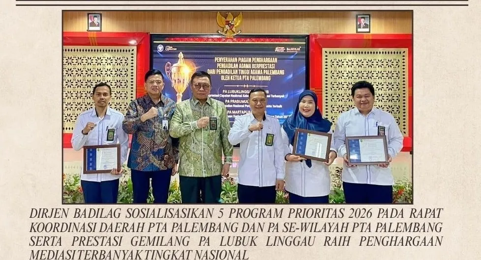 Pengadilan Agama Lubuk Linggau Raih 10 Penghargaan di Tahun 2026