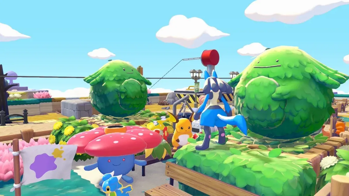 Temukan Wajah Ditto pada Dekorasi di Game Pokemon Pokopia