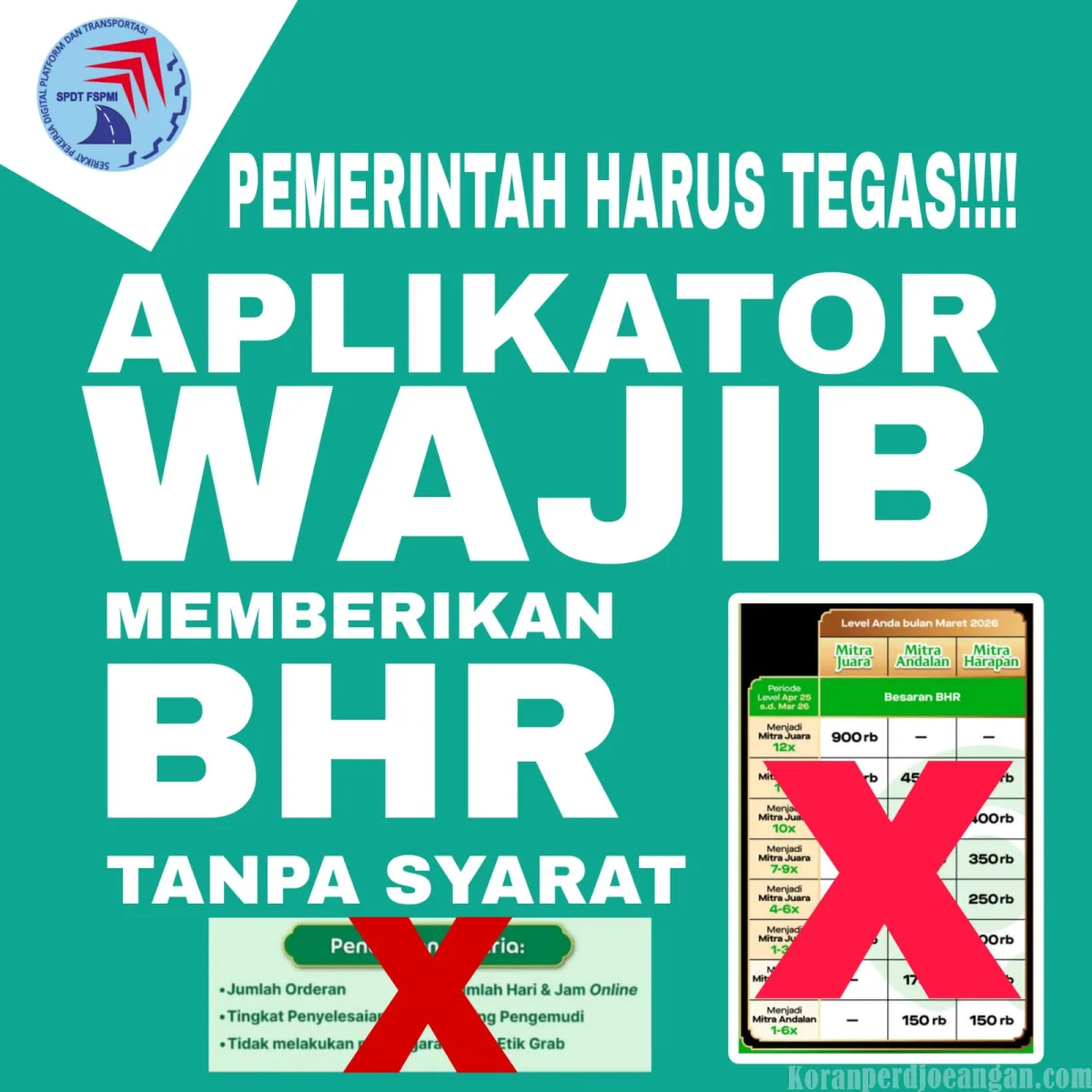 Pemerintah Diminta Berikan BHR Tanpa Syarat untuk Pengemudi Ojek Online