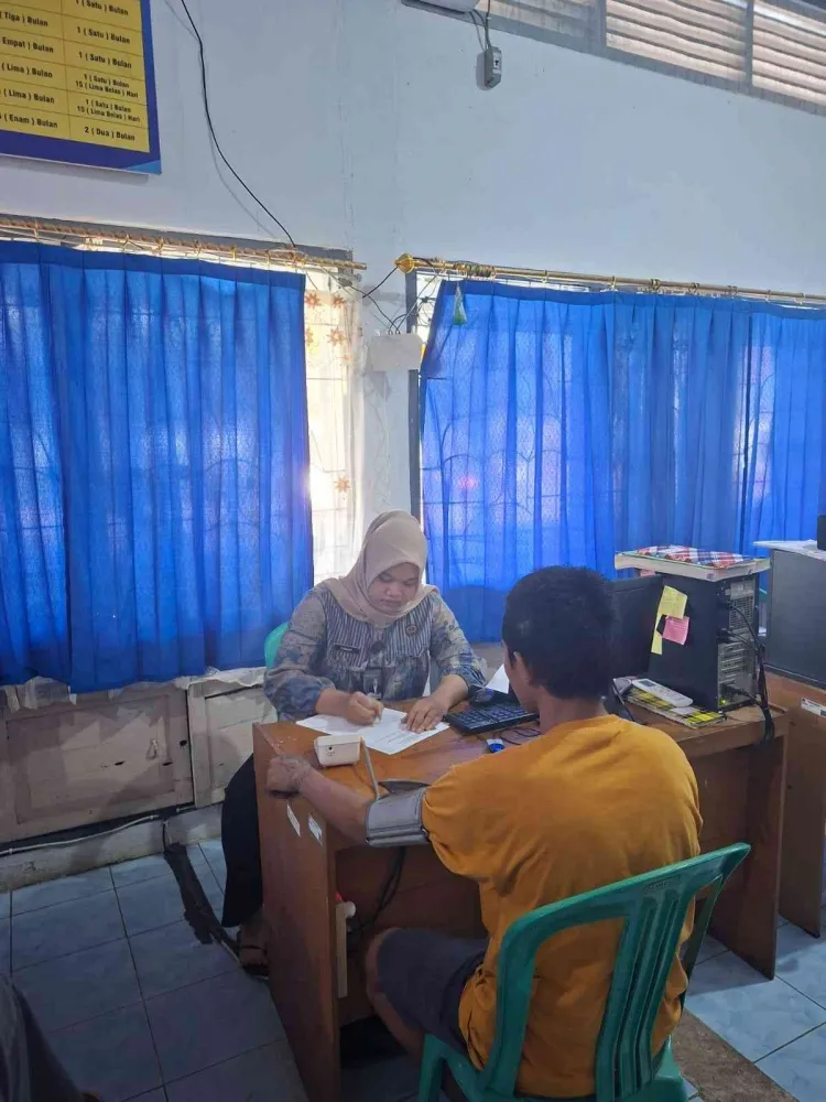 Lapas Arga Makmur Laksanakan Pemeriksaan Kesehatan Tahanan Baru