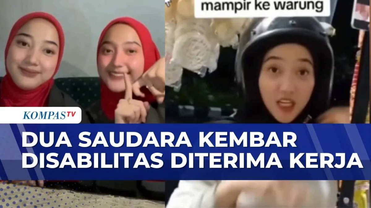 Dua Saudara Kembar Disabilitas Raih Impian Kerja di Bandung