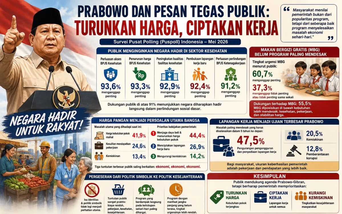 Prabowo dan Pesan Tegas Publik: Turunkan Harga, Ciptakan Kerja