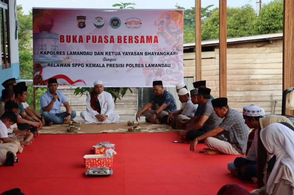 Kapolres Lamandau dan Bhayangkari Gelar Buka Puasa Bersama Relawan