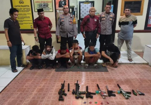 Polsek Manggala Patroli untuk Tertibkan Remaja Bermain Senjata Mainan