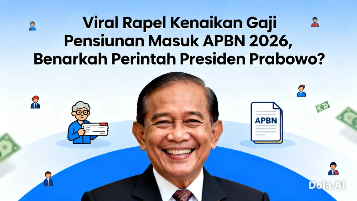Kenaikan Gaji Pensiunan Masuk APBN 2026, Ini Penjelasan Resminya