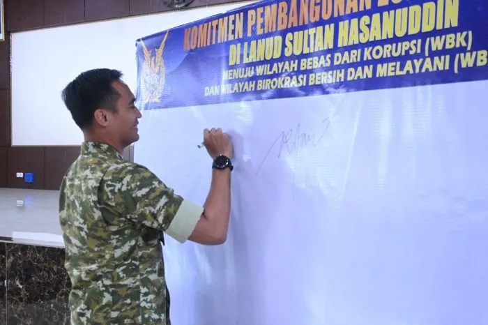 Lanud Sultan Hasanuddin Luncurkan Pembangunan Zona Integritas untuk Reformasi Birokrasi