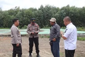 Kapolres Pelalawan Tinjau Kesiapan Keamanan Kunjungan Menteri Lingkungan Hidup RI