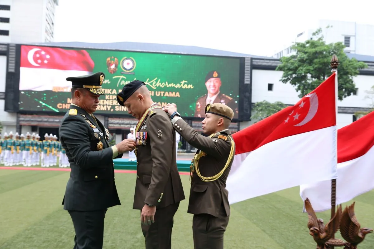 Perkuat Kerja Sama Militer, TNI AD Terima Kunjungan Panglima Angkatan Darat Singapura