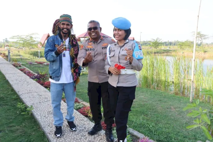 Kunjungan Konten Kreator ke Eco Wisata Polres Kupang