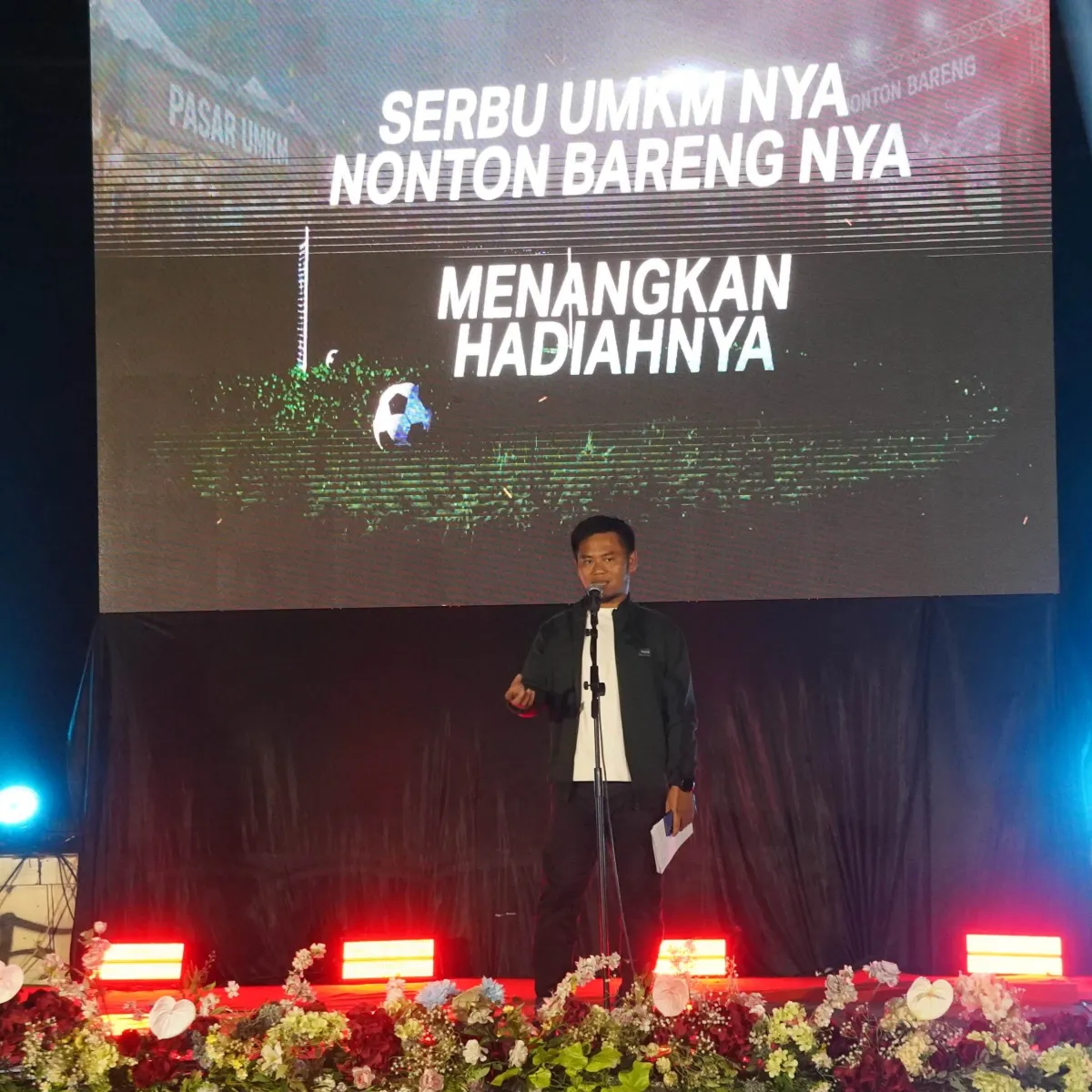 Bupati Tegal Buka Nobar Piala Dunia dan Pasar UMKM
