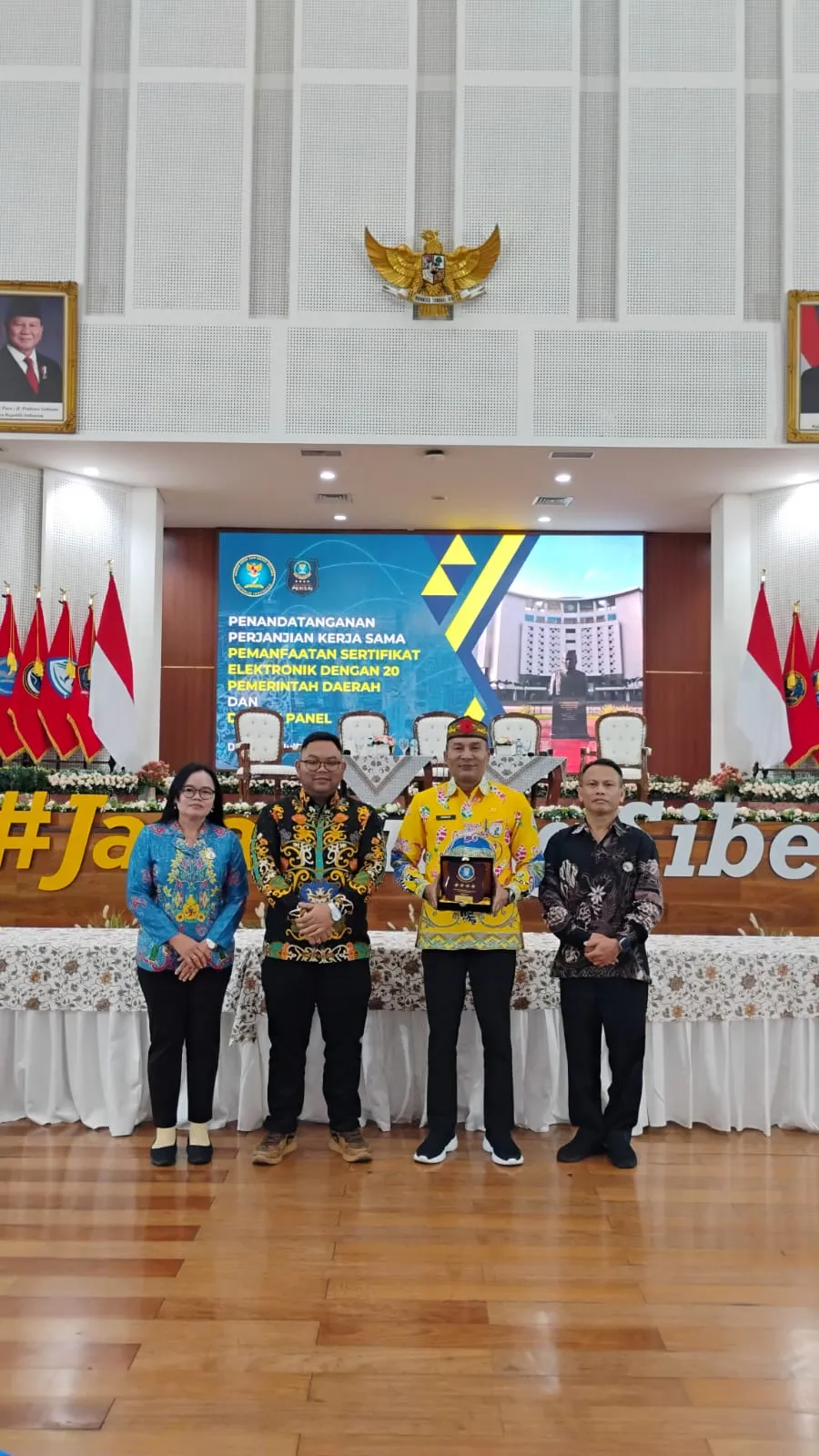 Pemkab Gunung Mas Perpanjang Kerja Sama Sertifikat Elektronik dengan BSSN