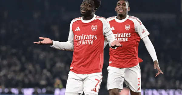 Gol Ke-79 Saka Bawa Arsenal Dekat Gelar Liga Premier