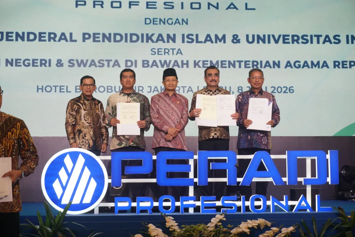 Peradi Profesional Jalin Kerja Sama dengan Kementerian Agama, Universitas Indonesia, dan 111 PTKI untuk Pendidikan Hukum