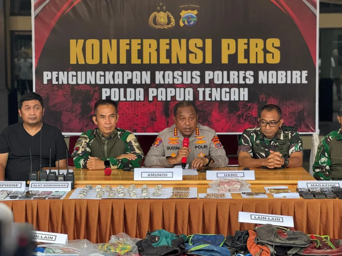 Aparat Gabungan Bongkar Kamp KKB di Nabire, Amankan Amunisi dan Uang Tunai
