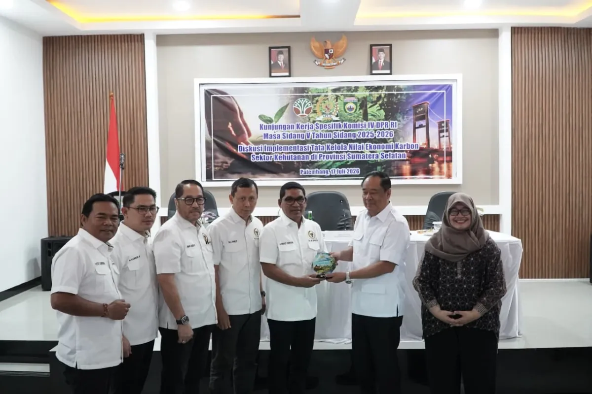 Komisi IV DPR RI Kunjungi Sumsel Bahas Tata Kelola Ekonomi Karbon
