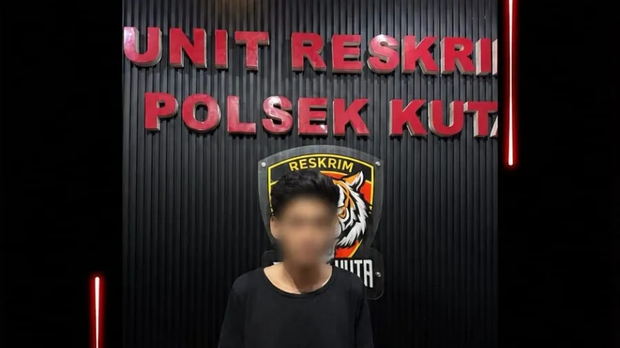 Polsek Kuta Amankan Pelaku Penganiayaan Pedagang Warung