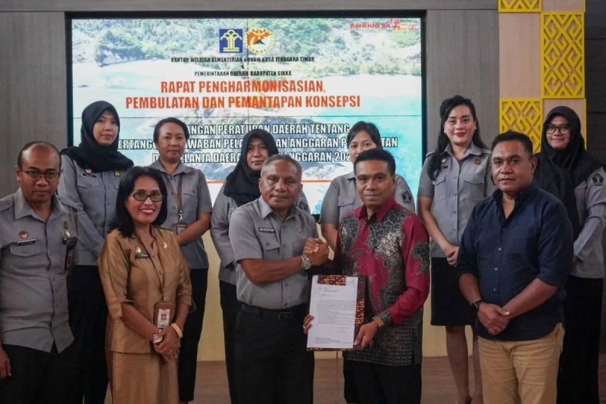 Kemenkum NTT Harmonisasi Ranperda APBD Sikka untuk Kepastian Hukum