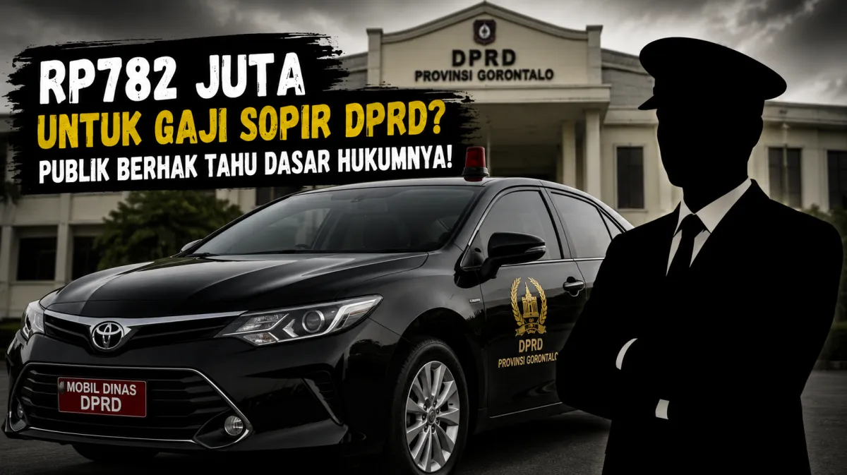 Anggaran Gaji Sopir DPRD Provinsi Gorontalo Capai Rp782 Juta, Menuai Sorotan