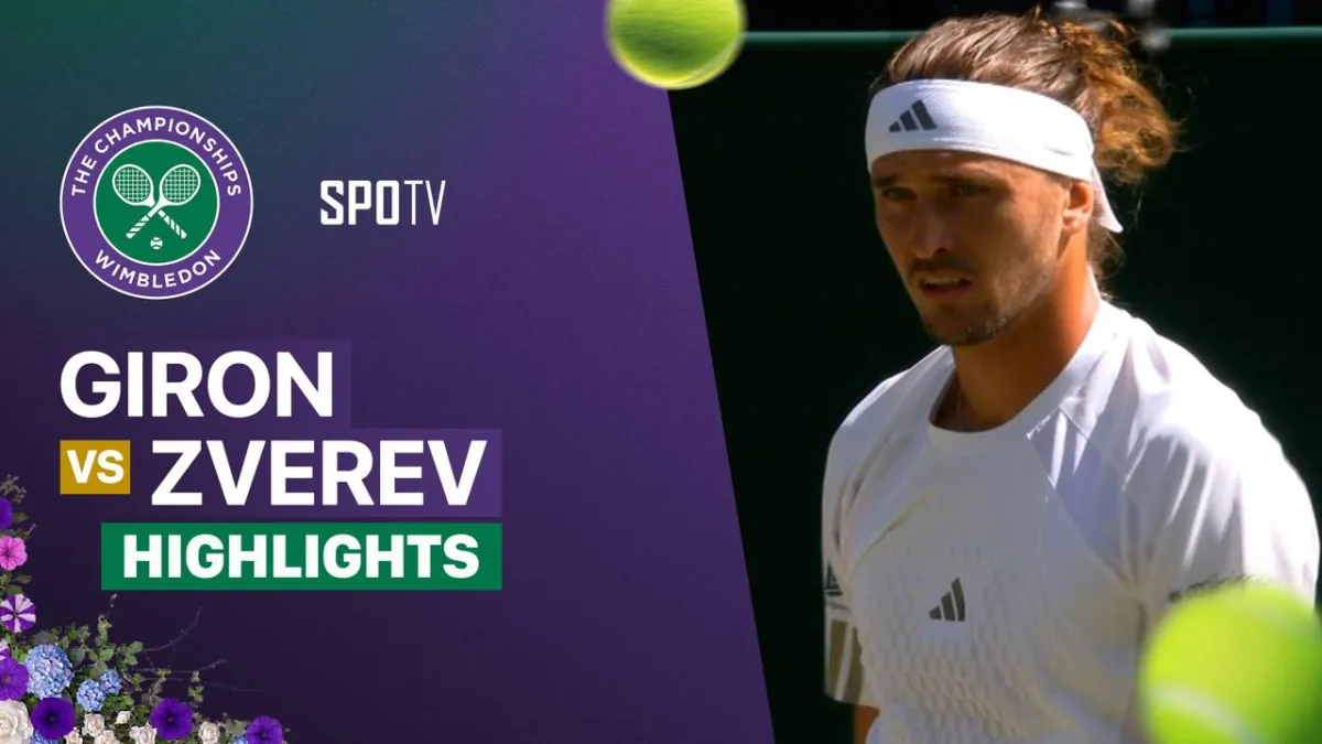 Sorotan Pertandingan Giron vs Zverev di Wimbledon 2026