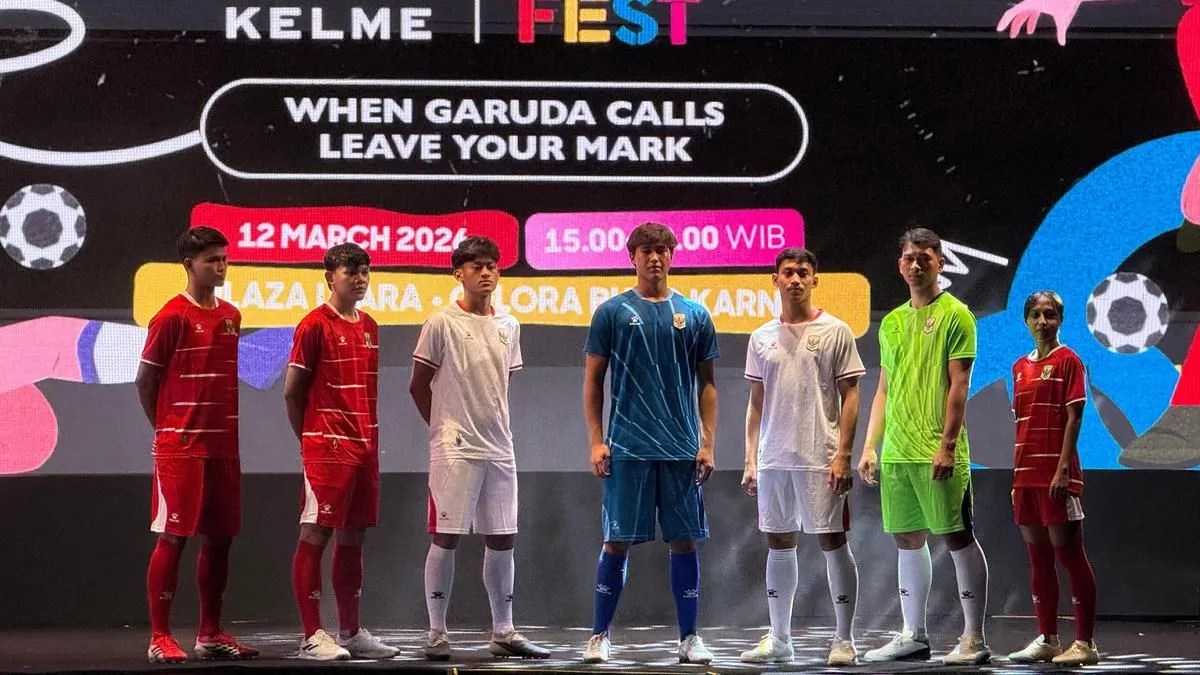 Kelme Perkenalkan Jersey Baru Timnas Indonesia dengan Teknologi Canggih