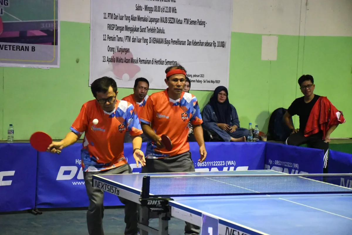 Tim Gipsum dan Batu Kapur Menang di Laga Perdana Tenis Meja Semen Padang SPORTALYMPIC 2026