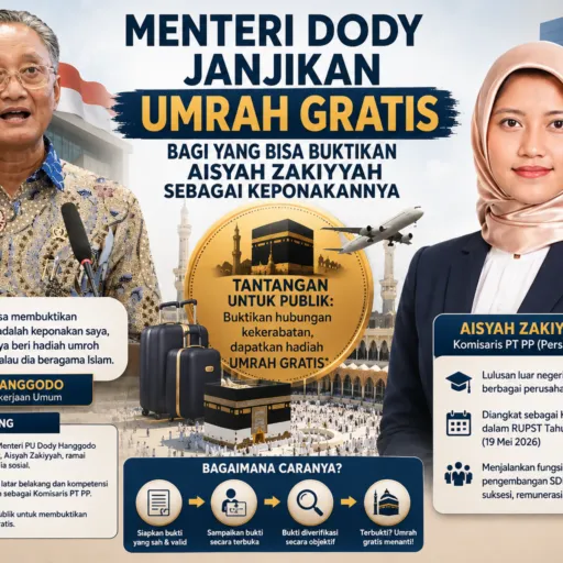 Menteri Dody Tantang Buktikan Hubungan Keluarga dengan Aisyah Zakiyyah