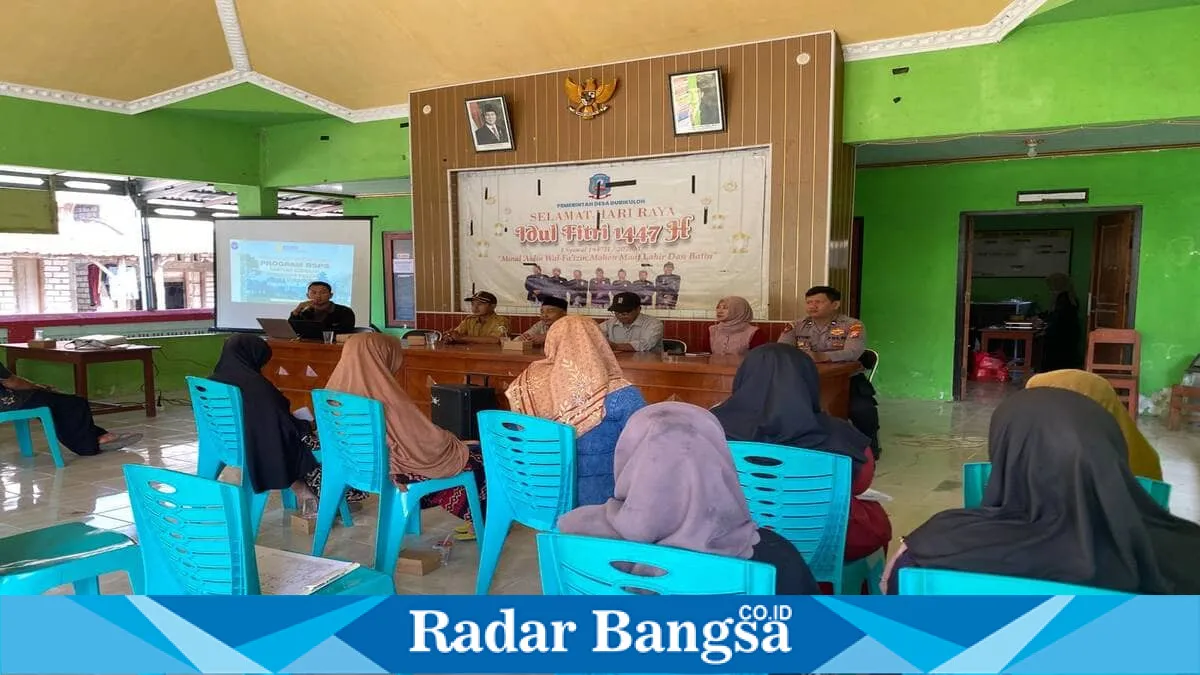 Polsek Laren Lakukan Pemantauan Penyaluran BSPS di Durikulon