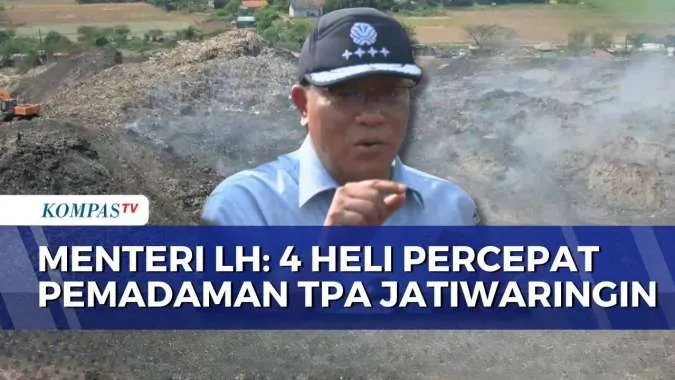 Upaya Pemadaman Kebakaran TPA Jatiwaringin Terus Berlanjut