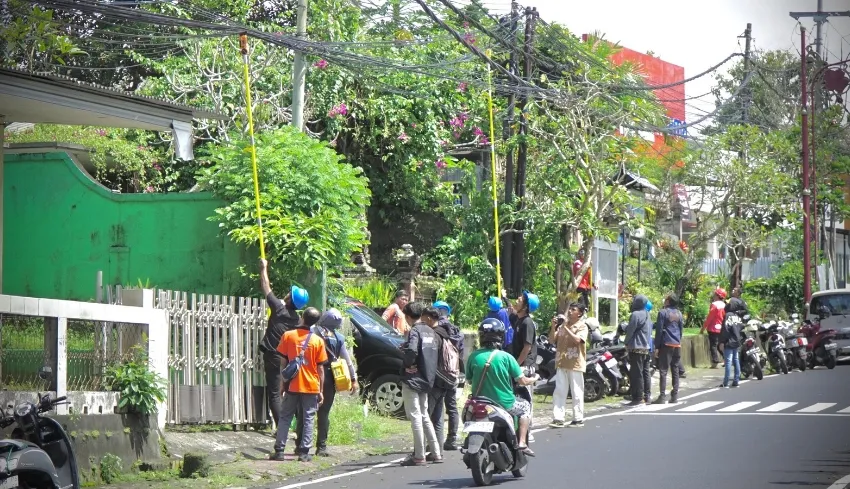 Pemkab Bangli Mulai Penataan Kabel untuk Estetika Kota
