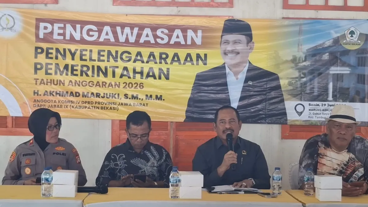 Akhmad Marjuki Serap Aspirasi Warga di Forum Pengawasan, Banjir dan Ruang Belajar SMK Tambun Utara Jadi Sorotan