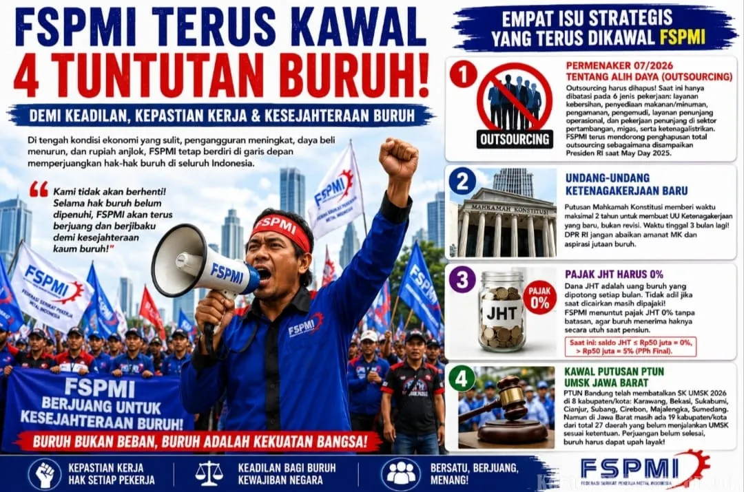 FSPMI Terus Kawal Empat Agenda Perjuangan Buruh