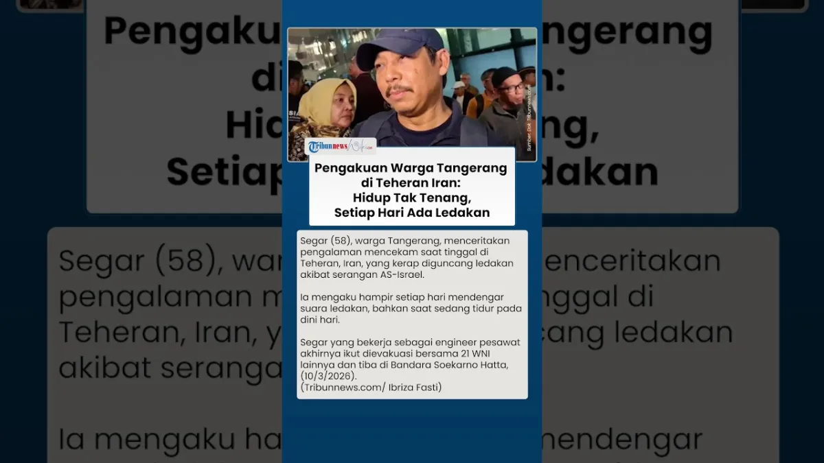 Warga Tangerang Ceritakan Suara Ledakan Setiap Hari di Teheran, Iran