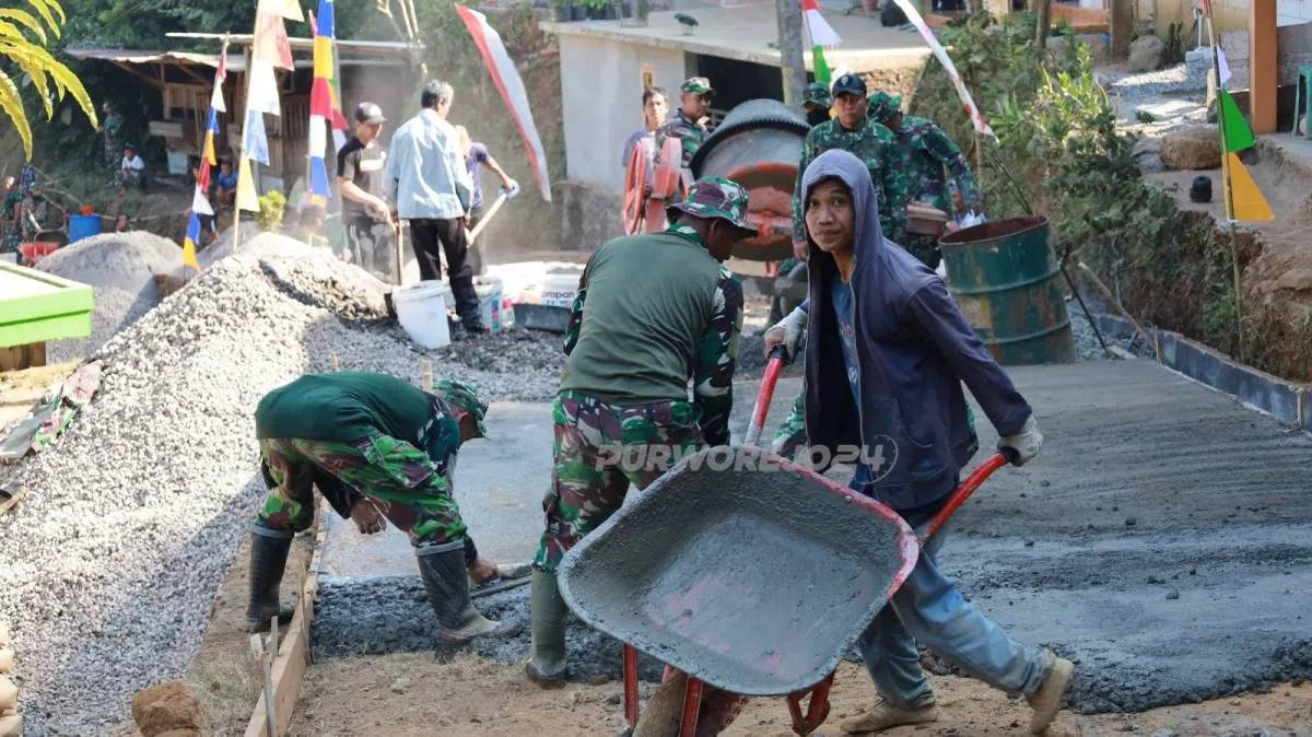 TMMD Reguler ke-129 Dorong Pembangunan Infrastruktur di Desa Watuduwur
