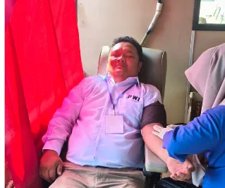 PMI dan PWI Gelar Donor Darah di Konferprov Bengkulu