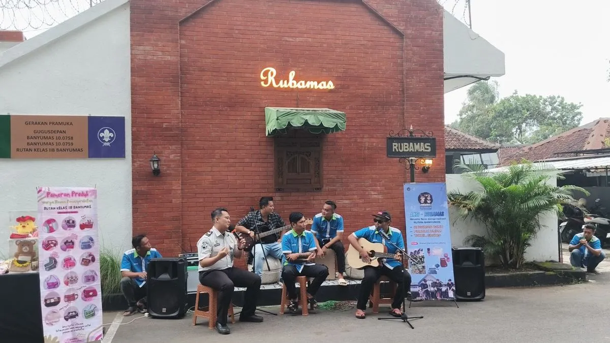 Konser Akustik Warga Binaan Rutan Banyumas, Tunjukkan Proses Pembinaan Kepribadian