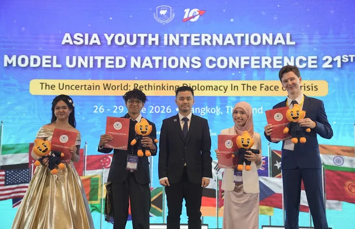 486 Anak Indonesia Ikut AYIMUN 21st di Bangkok, Bahas Krisis Global