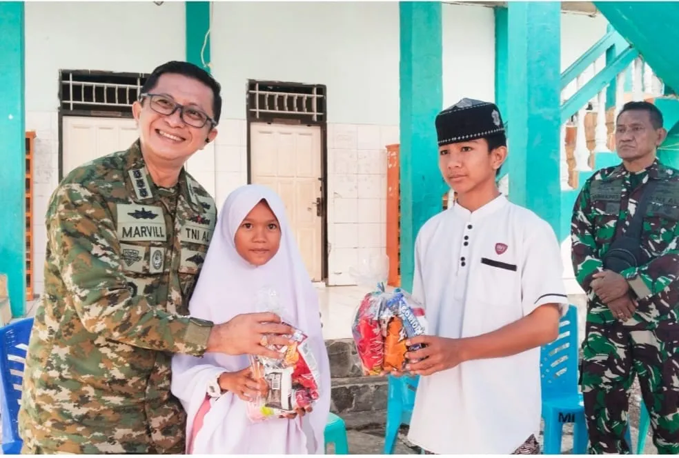 Satrol Kodaeral VIII Bitung Santuni Anak Yatim di Panti Asuhan Al Muthadien