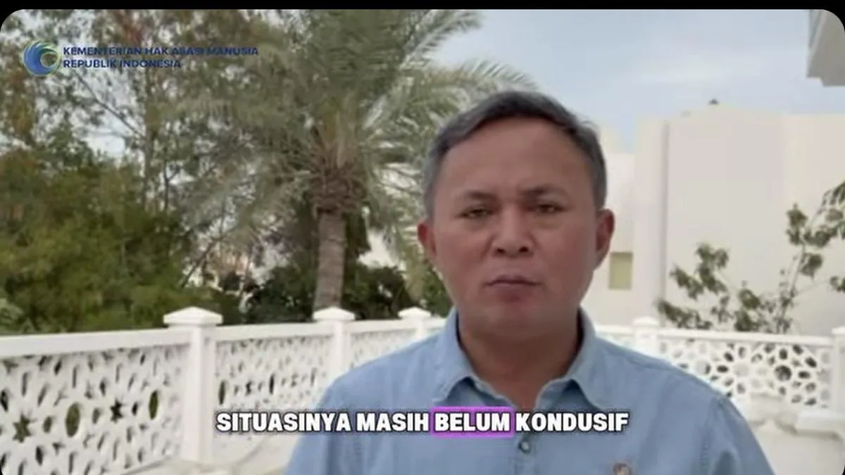 Wamen HAM Mugiyanto Terdampak Isolasi Penerbangan di Doha Akibat Konflik Timur Tengah