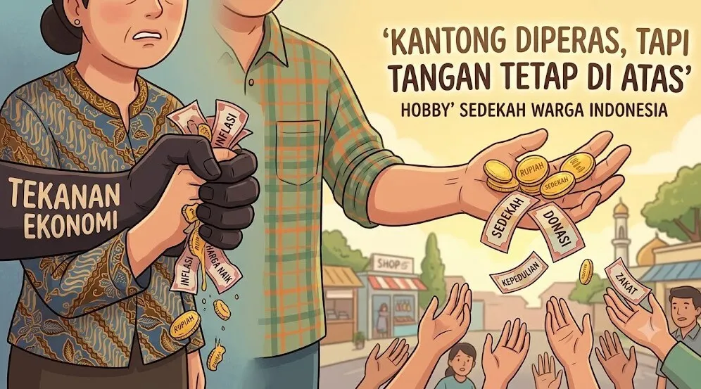 Paradoks Hobi Sedekah Warga Indonesia di Tengah Krisis Ekonomi