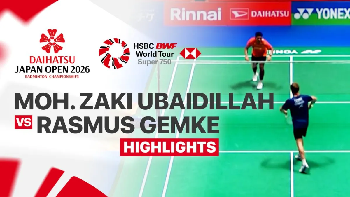 Pertandingan Moh. Zaki Ubaidillah vs Rasmus Gemke di Daihatsu Japan Open 2026