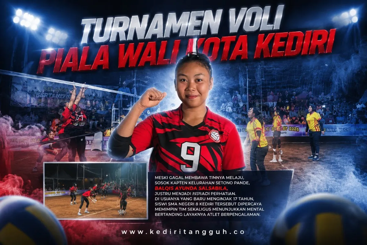 Balqis Ayunda Salsabila, Kapten Muda yang Memikat di Turnamen Voli Wali Kota Kediri