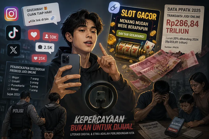 Dampak Etis Influencer dalam Promosi Judi Online di Era Digital