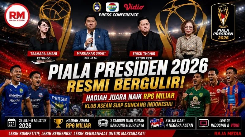 Piala Presiden 2026: Klub ASEAN Siap Bertanding dengan Hadiah Naik Menjadi Rp6 Miliar