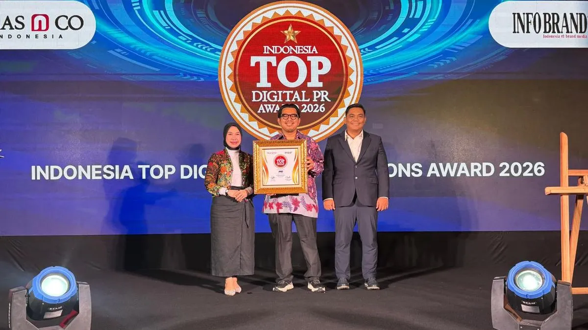 JNE Menerima Indonesia TOP Digital PR Award 2026 atas Keberhasilan Komunikasi Digital