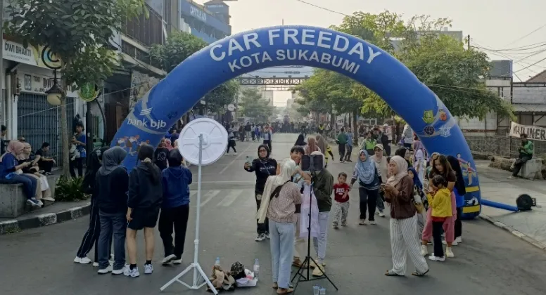 Car Free Day Sukabumi, Ruang Publik Berubah Jadi Pusat Olahraga dan Kuliner